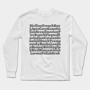 Chess openings Long Sleeve T-Shirt